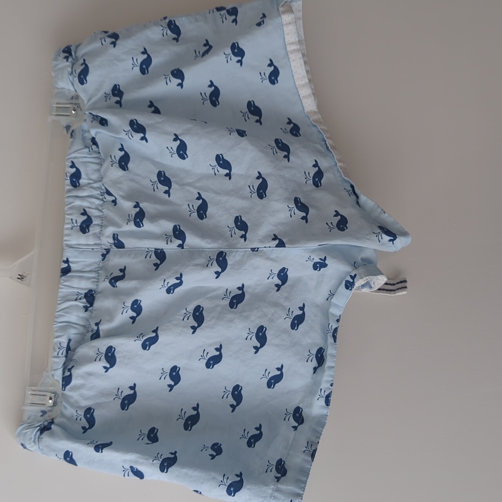Xhilaration Light Blue Whale Print High Waist Womens Lounge Pajama Shorts medium - Picture 3 of 3